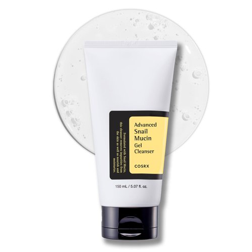 COSRX Advanced Snail Mucin Gel Cleanser, 5.07 Fl Oz / 150 mL | Rich Daily Deep Cleansing Gel for Dry & Sensitive Skin | Korean Skincare, Not Tested on Animals, No Parabens