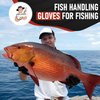 Fish Handling/Cleaning Gloves Textured Grip Palm Soft Lining Fillet Gloves – One Size Fits Most L to XL