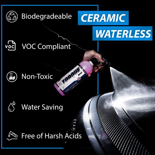Torque Detail Ceramic Waterless Wash & Quick Detailer - Anti-Static Waterless Car Wash & Quick Detailer - High Gloss Formula, Enhances Shine of Top Coat Wax or Ceramic Coating (16 fl. oz)