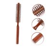 Beatifufu Small Wooden Hair Brush - Styling Roll Hairbrush For Blow Drying, Round Brush With Natural Handle For Women & Men, Ideal For Thin Hair, Adds Volume & Curling, Ergonomic Design