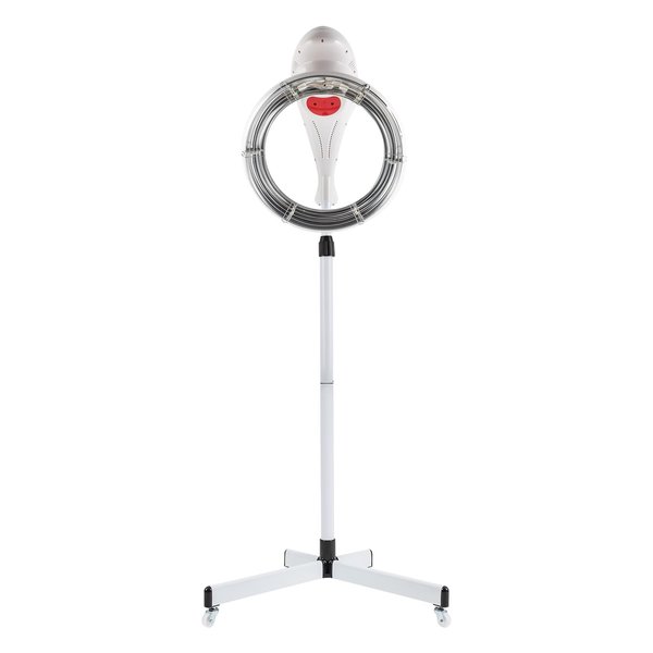 Sootvp Orbiting Infrared Hair Dryer, Stand Hair Dryer with Rolling Base, Professional Salon Color Processor Rotating Hair Dryer, 60 Minutes Timer, Temperature Adjustment, White (950W)