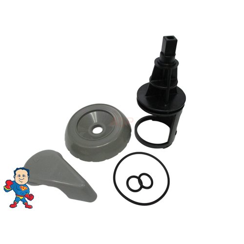 Diverter Valve Spa Gray Hot Tub Stem O-Rings Cap Handle Kit