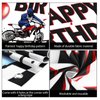 Sumind Dirt Bike Birthday Decoration Backdrop Banner Motocross Dirt Bike Racing Dirt Bike Themed Birthday Party Supplies, 72.8 x 43.3 Inch