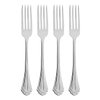 Oneida Marquette Fine Flatware Salad Forks, Set of 4, 18/8 Stainless Steel, Silverware Set, Dishwasher Safe