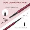 Kaely 2Pcs Eyebrow Pencil Set,Dual Ends Eye Brow Pencils for Women,Waterproof Eyebrows Makeup Pen with Eyebrow Brush,lápiz de cejas maquillaje,Vegan Cosmetics,03# Medium Brown