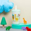 Zak Designs Kelso Toddler Cups For Travel or At Home, 12oz Vacuum Insulated Stainless Steel Sippy Cup With Leak-Proof Design is Perfect For Kids (Safari)