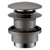 hansgrohe, Push-Open Replacement 3-inch Brushed Black Chrome, 50100341 Sink Drain