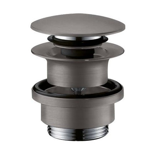 hansgrohe, Push-Open Replacement 3-inch Brushed Black Chrome, 50100341 Sink Drain