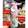 300pcs Aesthetic Cute Christmas Deer Stickers, Colorful VSCO Kawaii Waterproof Sticker Pack, Hydroflask Laptop Water Bottle Skateboard Diary Luggage Skateboard Stickers Best New Year's Gift (Style B)