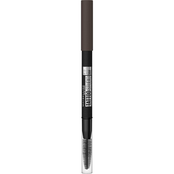 Maybelline TattooStudio Waterproof Eyebrow Pencil, Sharpenable, Longwear, Long Lasting Eyebrow Pencil, Defined Brows, Pigment Brow Pencil, Black Brown, 1 Count
