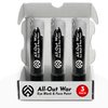 All-Out War Eye Black Baseball Accessories, Sports Drip Stick Eyeblack Paint, Softball, Lacrosse, Football & Baseball Gear, Eye Black Stick, Baseball Stuff Designed by a Youth Baseball Player, 3 Pack