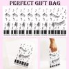 CupaPlay 50PCS Piano Notes Party Decorations Goodie Favor Plastic Bags - Piano Notes Theme Party Supplies Decorations Music Birthday Baby Shower Birthday Gift Bag