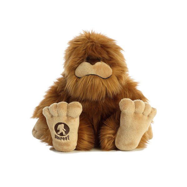 Aurora® Mysterious Fantasy Big Foot Stuffed Animal - Mythical Charm - Imaginative Adventures - Brown 12.5 Inches