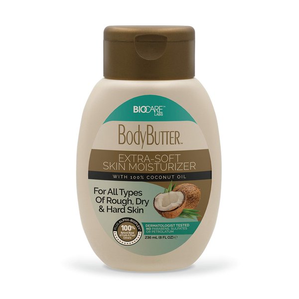 Biocare Labs Moisturizing Body Butter - Body Cream With 100% Coconut Oil - Instantly Penetrates and Deeply Renews Skin - Lotion Designed For Softer Healthier Skin