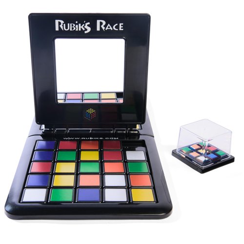 Rubik's Race, Metallic Edition Classic Fast-Paced Puzzle Strategy Sequence Two Player Board Game, for Kids and Adults Ages 7 and up, Multicolor