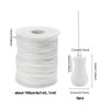 AHANDMAKER 100 Yards 1.5mm White Nylon Braided Lift Shade Cord, Roll Blind Replacement String with 5Pcs Wood Pendant, Blinds Cord String Kit for Window Blinds Roman Shade Repair, Gardening Plant Craft