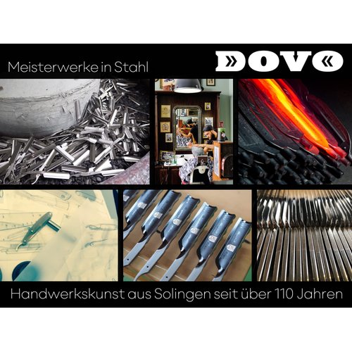 DOVO Carbon Ebony Shave Ready Swedish Steel Straight Razor