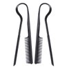 FRCOLOR 2pcs V-shaped Hair Clip Comb Hair Straightener Comb Straightening Comb for Hair Hairdressing Styling Hair Straightener Flat Iron Brush V-shaped Comb Plastic Hair Comb Travel Smooth