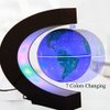 FUZADEL Multi-Color Changing Floating Globes Levitating Globes Lamp Magnetic Levitation Floating Globes of the World for Home/Office Desk Floating Magnet World Globe (Valentines Day Decorations)
