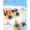 STEM Kits for Kids Age 8-10, 5 Set STEM Projects, Wooden Model Car Kits, Gifts for Boys 8-12, 3D Puzzles, Science Educational Crafts Building Kit, Toys for 8 9 10 11 12 Year Old Boys and Girls