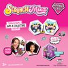 Scrunchmiez 4 Pack Party Friendz Pack, 4 Exclusive That Magically Transform from Hair Scrunchie to Cute Plush Collectible Friend as Well as Backpack Clip.