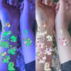 Bilizar 15 Sheets Unicorn Glow in The Dark Temporary Tattoos for Kids Girls Toddler Cute Fun Glitter Night Luminous Waterproof Fake Tattoo Sticker For Children Birthday Gifts Party Supplies Favor