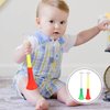 Toyvian Plastic Stadium Horns 2pcs Collapsible Trumpet Blow Horn Noise Makers Cheering Props for Sports Events Parties Competitions