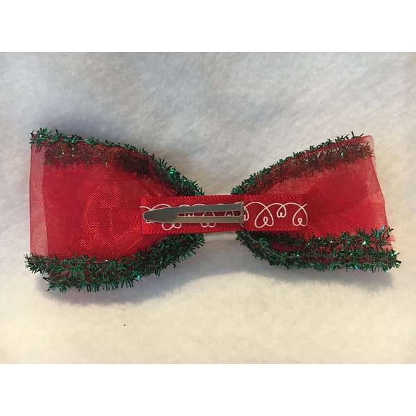 Christmas Hair Bow, Christmas Ribbon, Holiday Hair Bow