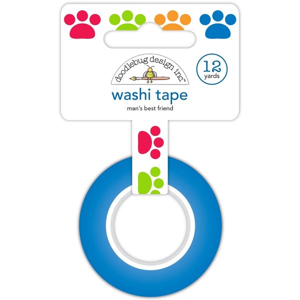 Doodlebug Washi Tape 15mmX12yd - Man's Best Friend