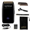 SUPREME TRIMMER Foil Shaver STF600 | Men's Electric Razor for Men (60 Min Runtime) Mens Head Shaver Barber use | Crunch Lite Black