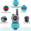 Retevis RT38 Walkie Talkies for Kids,Kids Toys for 6-12 Year Old Boy Girl,Mini Size USB Port,Long Range FRS Radio,Camping Hiking Outdoor(Blue 1 Pair)