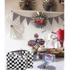 LYST 50 PCS Black and White Checkered Racecar Gift Bags Birthday Party Supplies for Kids Race Car Theme Party Gift Bags