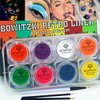Bowitzki 8x5 Gram Water Activated Eyeliner Hydra Liner Makeup UV Glow Fluorescent Color Graphic Retro Face and Body Paint (UV Color)