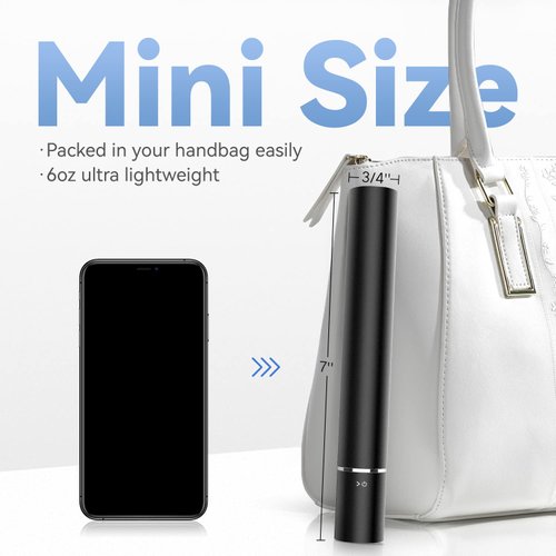 Mini Flat Iron for Bangs,Ceramic Travel Hair Straightener Small, Dual Voltage Fast Heat Flat Iron for Short Hair