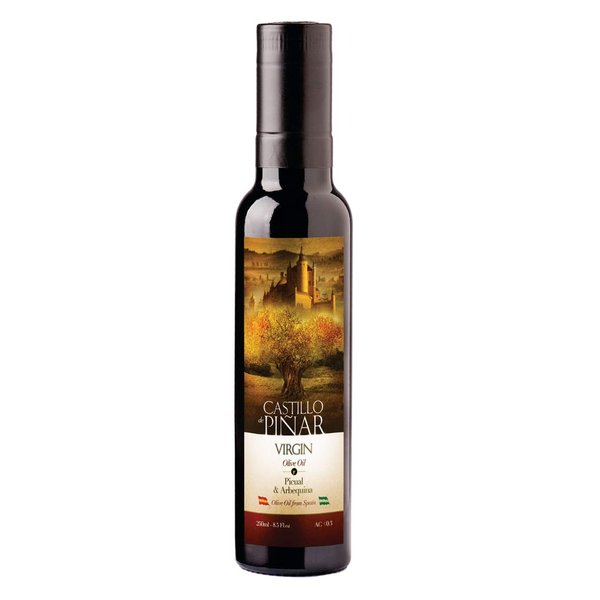 Castillo de Pinar First Cold Pressed Virgin Olive Oil Picual & Arbequina Olives Non GMO (250ml)