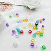 Daiyifiy 2000 Pcs 4mm Acrylic Round Beads AB Colors Craft Beads Round Spacer Beads with Holes for DIY Craft Making Necklace Bracelet Earring Ornament(22- Deep Purple)