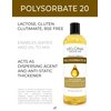 Polysorbate 20 by Velona - 8 oz | Solubilizer, Food & Cosmetic Grade | All Natural for Cooking, Skin Care and Bath Bombs | Use Today - Enjoy Results