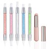 YECIRALA 6Pcs Silicone Nail Tools Ombre Nail Brush For Nails Silicone Nail Brush Ombre Gel Polish Brushes Tools Reusable Nail Art Acrylic Pen Silicone Brushes For Resin Carving Nail Art Tools