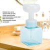 Flower Shape Foaming Soap Dispenser, 250ml Refillable Empty Foam Liquid Hand Soap Container Reusable Plastic Press Bottle for Bathroom(White)