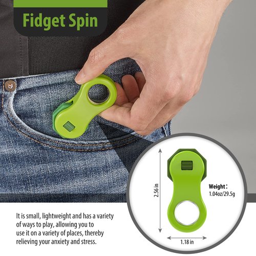 Yolscue Fidget Toy,Fidget Spinners Toy for Adults and Kids,Gifts Suitable for Children with Autism and ADHD,Quiet Office Desk Toy,Excellent for Relieving Stress and Anxiety Toys (Green)