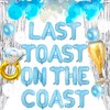 JeVenis Last Toast On The Coast Balloon Banner Beach Bach Balloon Beach Bachelorette Party Decorations Coastal Bach Party Supplies