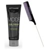 Affinage ASP Mode CURL CREAM Firming Creme (w/Sleek Steel Pin Rat Tail Comb) Shape Definer & Hair Curl Amplifier (4.23 ounce size)