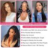 Espive 13x4 Deep Wave Lace Front Wigs Human Hair Pre Plucked 180% Density HD Lace Front Wigs Human Hair Deep Wave Frontal Wig Glueless Wig 22 Inch