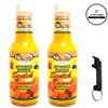 Carib Jamaican Yellow Crushed Scotch Bonnet Peppers 5oz Pack of 2 Sealed with ODatzGood and Keychain Bottle Opener (Pack of 2)