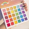 30 Color Rainbow Eyeshadow Palette Highly Pigmented Mattes Glitter Shimmers Eye Shadow Palettes Blendable Long Lasting Waterproof Colorful Professional Makeup Palette Gift Set