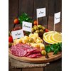 100 Pieces Blank Toothpick Flags Cheese Markers Food Labels for Party Buffet Cheese Labels for Charcuterie Board Cheese Board Accessories Flag Toothpicks for Appetizers