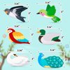 Yussti Birds Hair Claw Clips for Bird Lovers Animal Hair Claw Clips for Short Long Hair Peacock Swan and Swallow Claw Clips Brooch Gift Idea for Women Girls 6 Pcs
