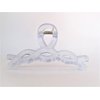 Generic Long clear frosted blueish/gray hair claw clip for long hair