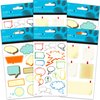 Speech Bubble Stickers Party Favors Pack - 6 Thought Bubble Sticker Packs for Kids Toddlers (Comic Book Bubble Party Supplies, Decorations)