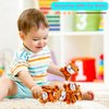 12 Pack Mini Stuffed Tiger Animals Toys Small Plush Tiger Animal Keychain Toy Tiny Stuffed Animal Plush Toy for Birthday Carnival Prizes Party Favors Gifts